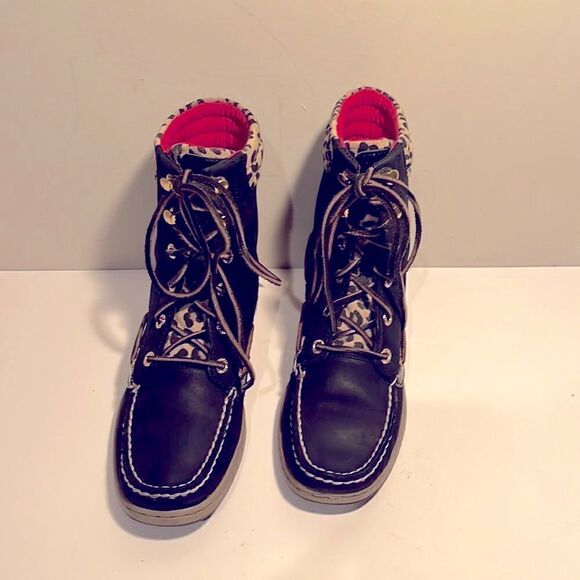 Vintage leather Sperry boots - Picture 2 of 4